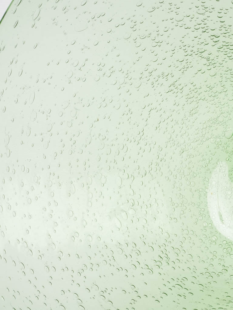 Clear bubbled glass Biot design