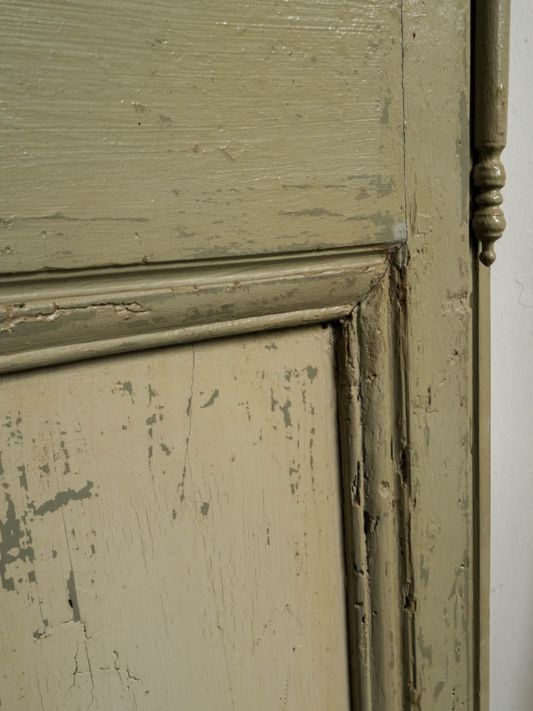 Rare Pair of Late 19th Century French Painted Corner Armoires - 87¾"