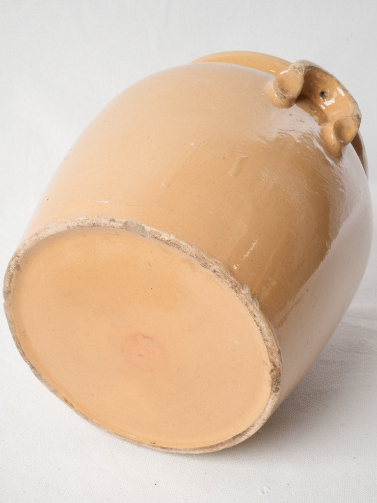 Mid-20th Century French Terracotta Glazed Pot - 9½" x 9¾"