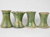 Ruffled-mouth historical French vases