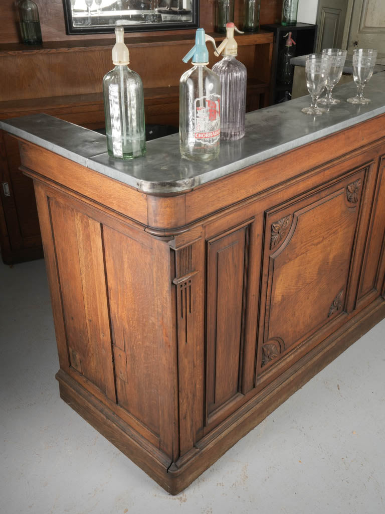 Early 20th-century bistro counter