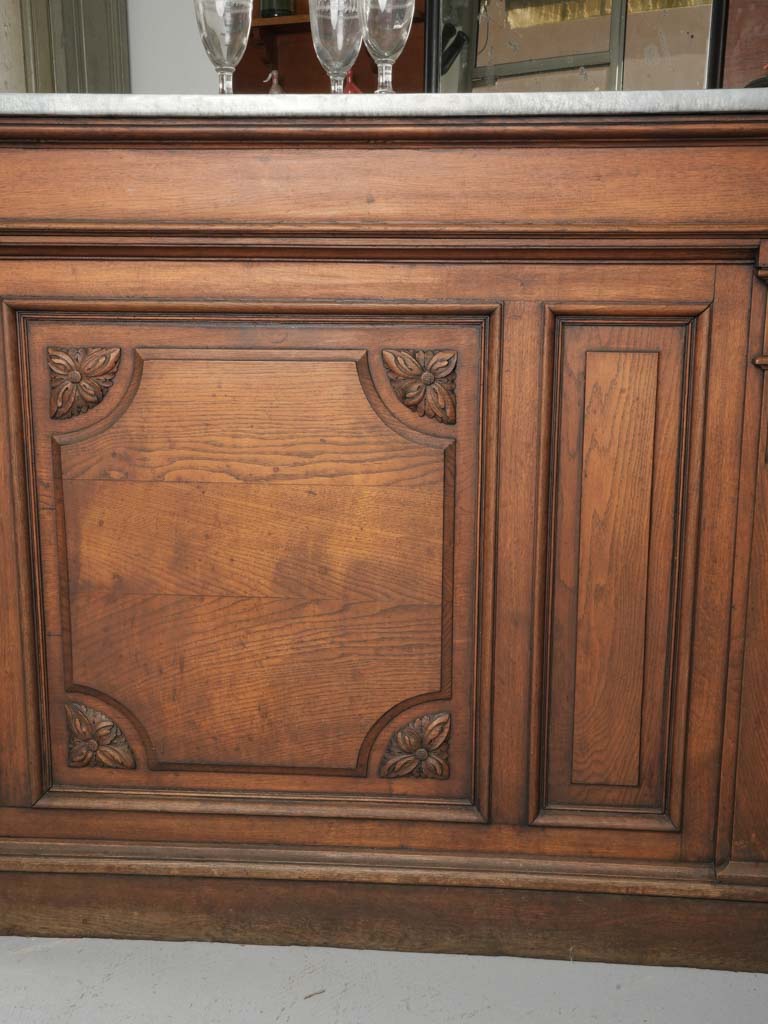Authentic French café counter