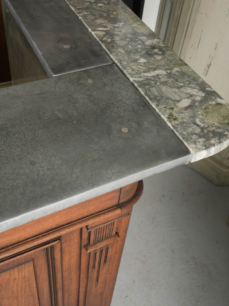 Subtle carved pilaster bar