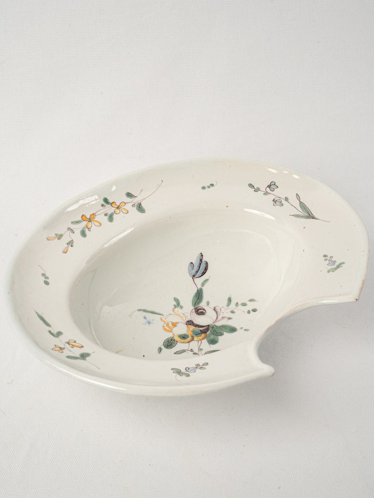 Exquisite Provençal earthenware shaving bowl