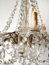 Bronze Victorian crystal lighting fixture