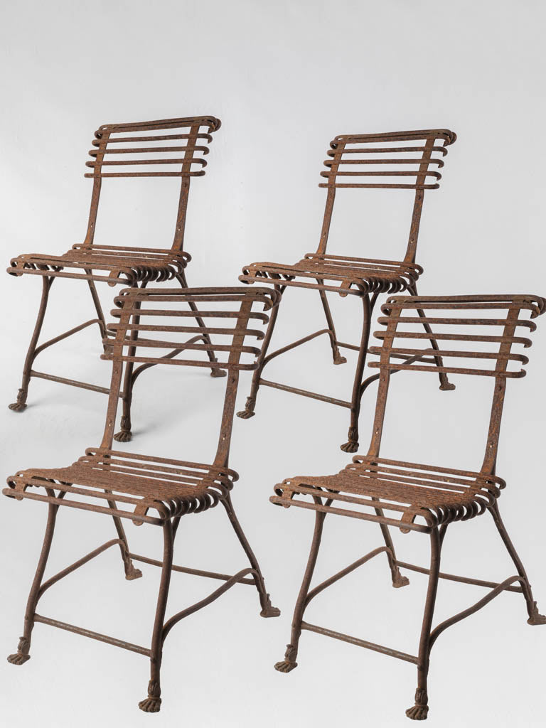 Antique Arras garden chairs