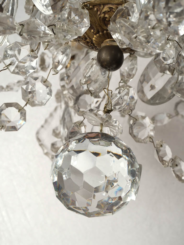 Original antique French crystal lighting