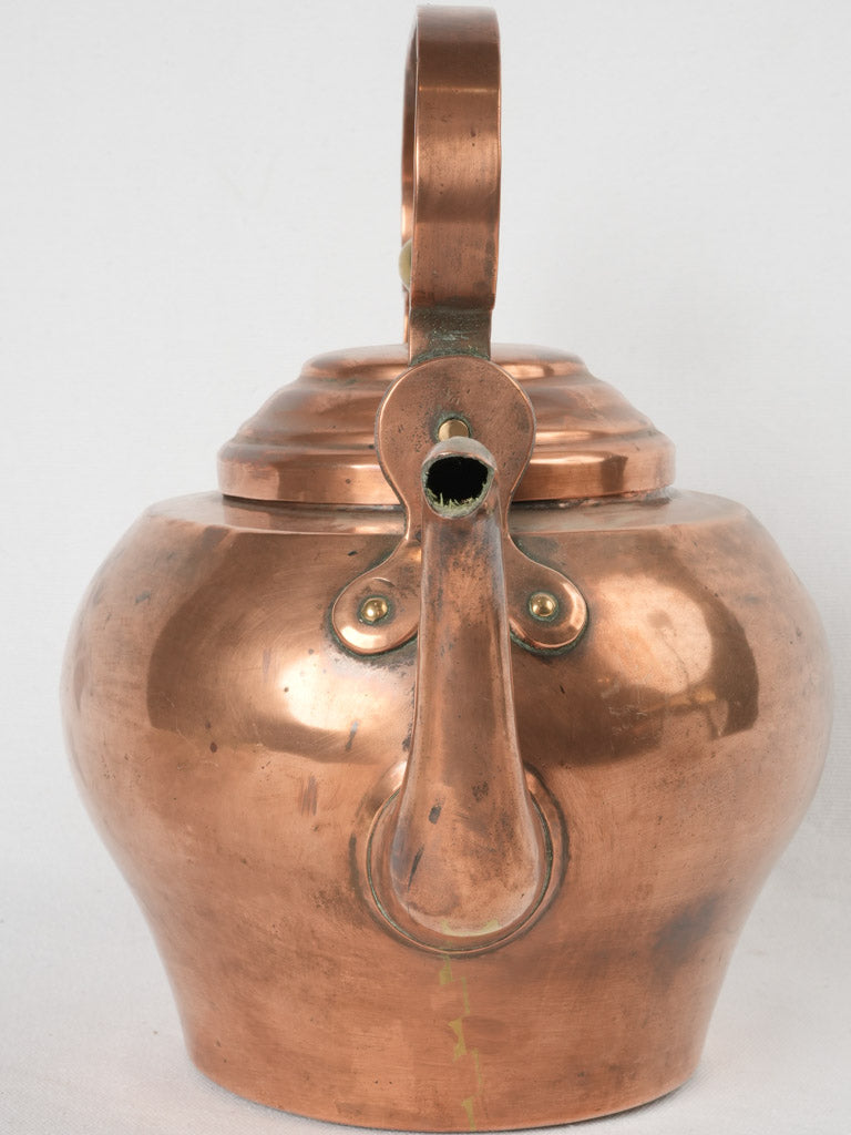 Handcrafted French 4-liter copper kettle