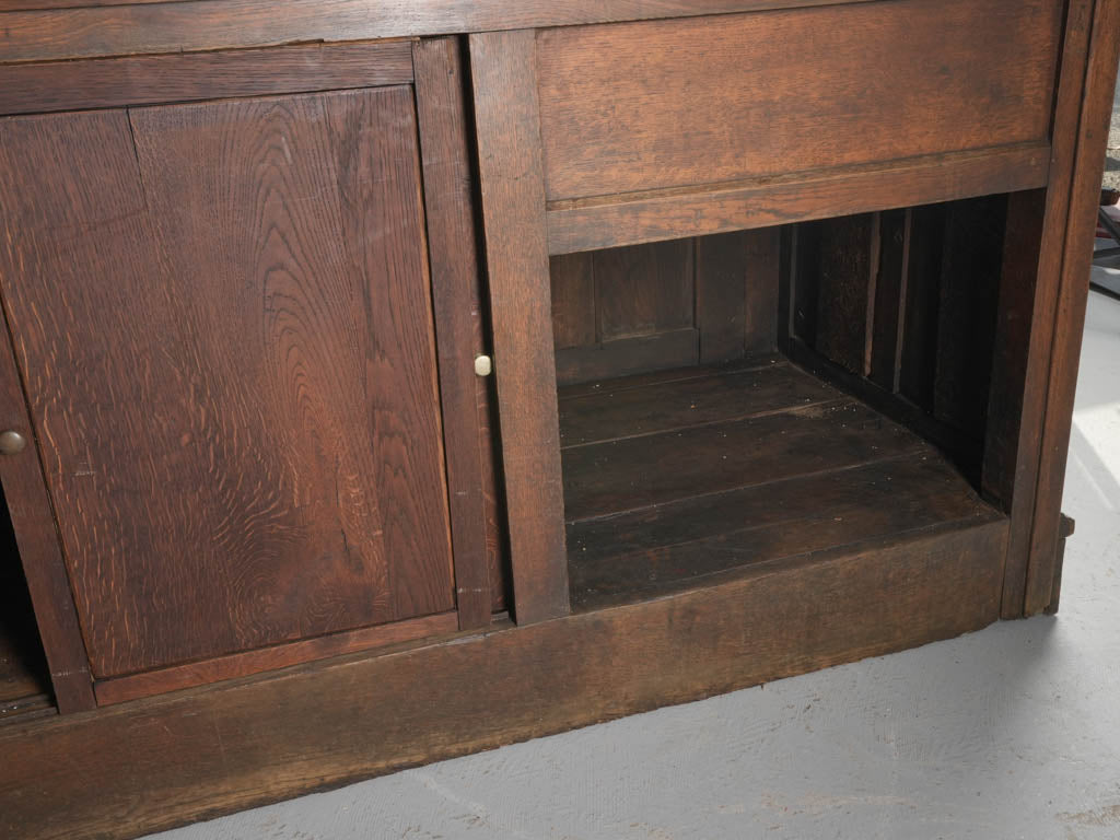 Storage compartments café bar