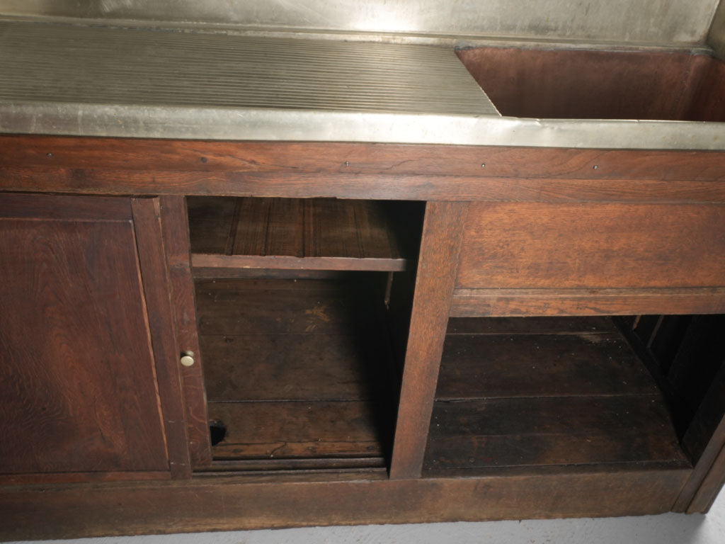 Copper sink bistro counter