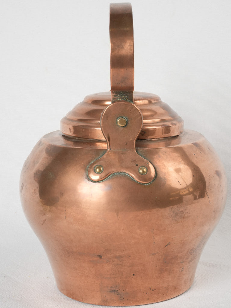 Durable decorative French copper kettle
