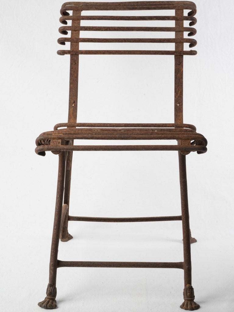 Timeworn iron garden furniture