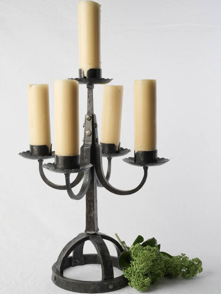 Mid-century French wrought iron centerpiece