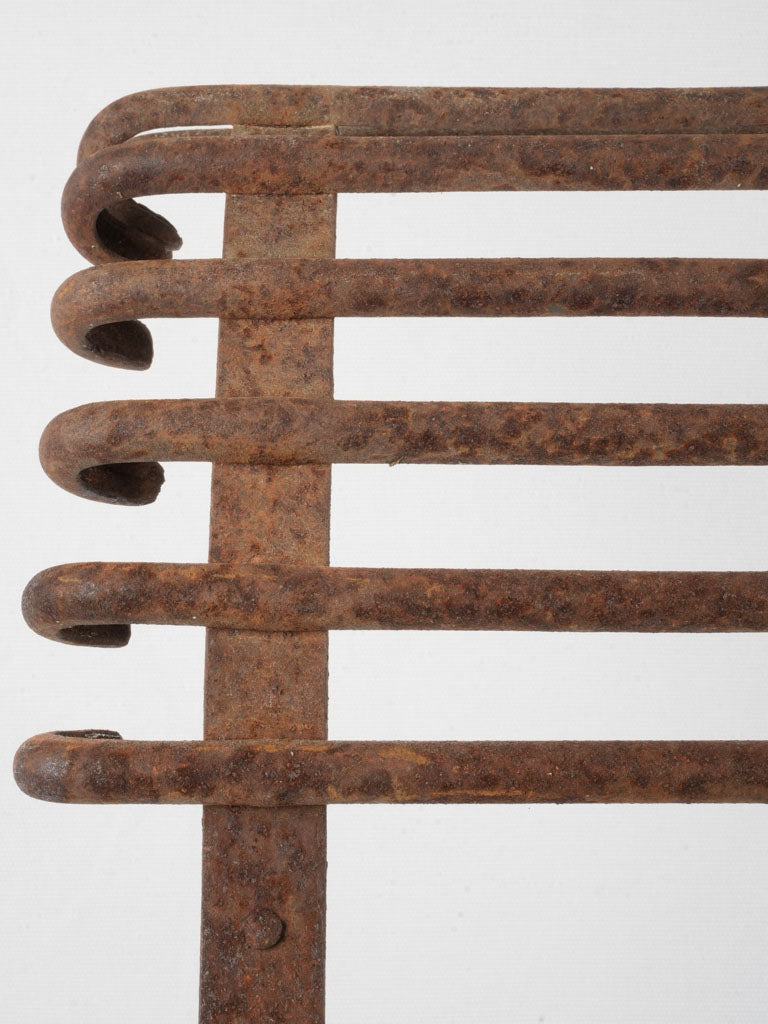 Set Of 4 Late 19th-Century Arras Wrought Iron Garden Chairs W/ Lion Paw Feet - 28¾"