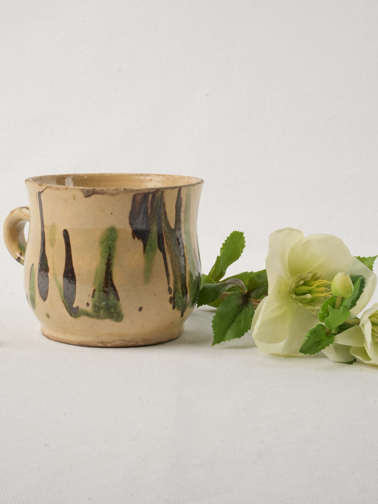 Mid-century glazed ceramic mug