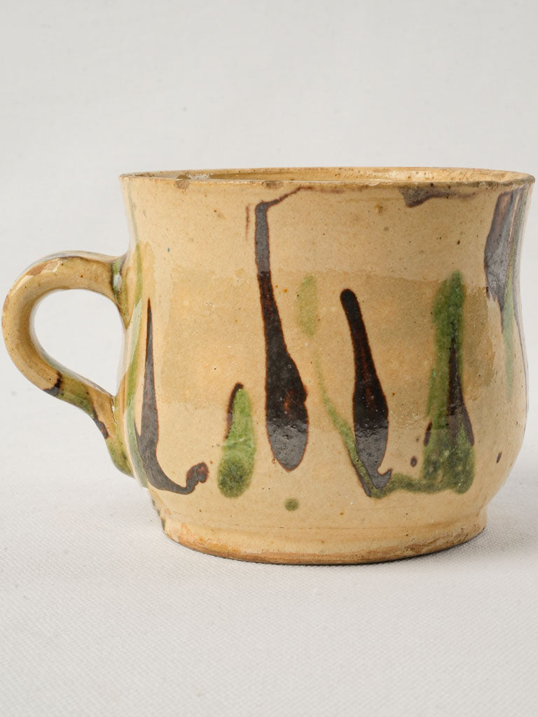 Artisanal jaspe patterned cup