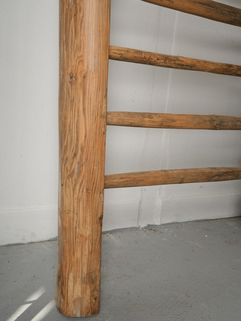 Warm-toned vintage storage rack