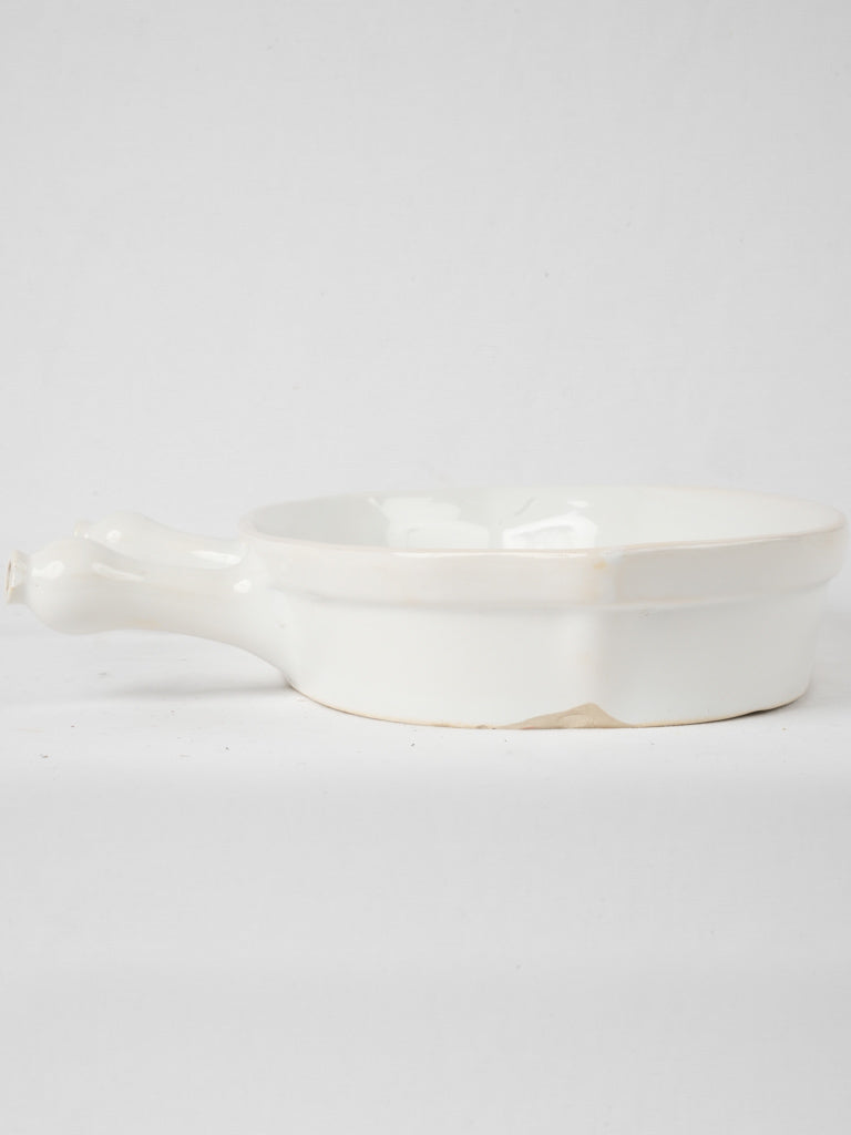 Charming antique white-glazed baster