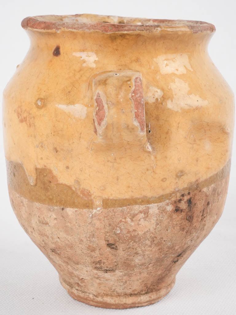 Antique French petite confit pot - 5½"