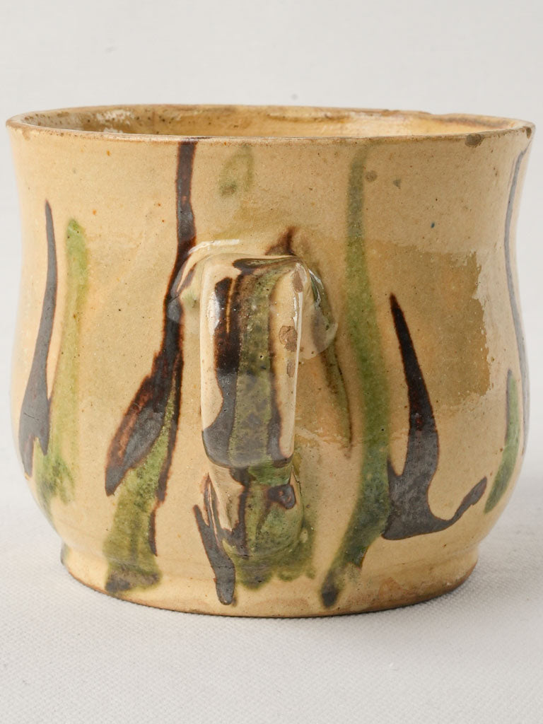 Rustic handcrafted terracotta vessel