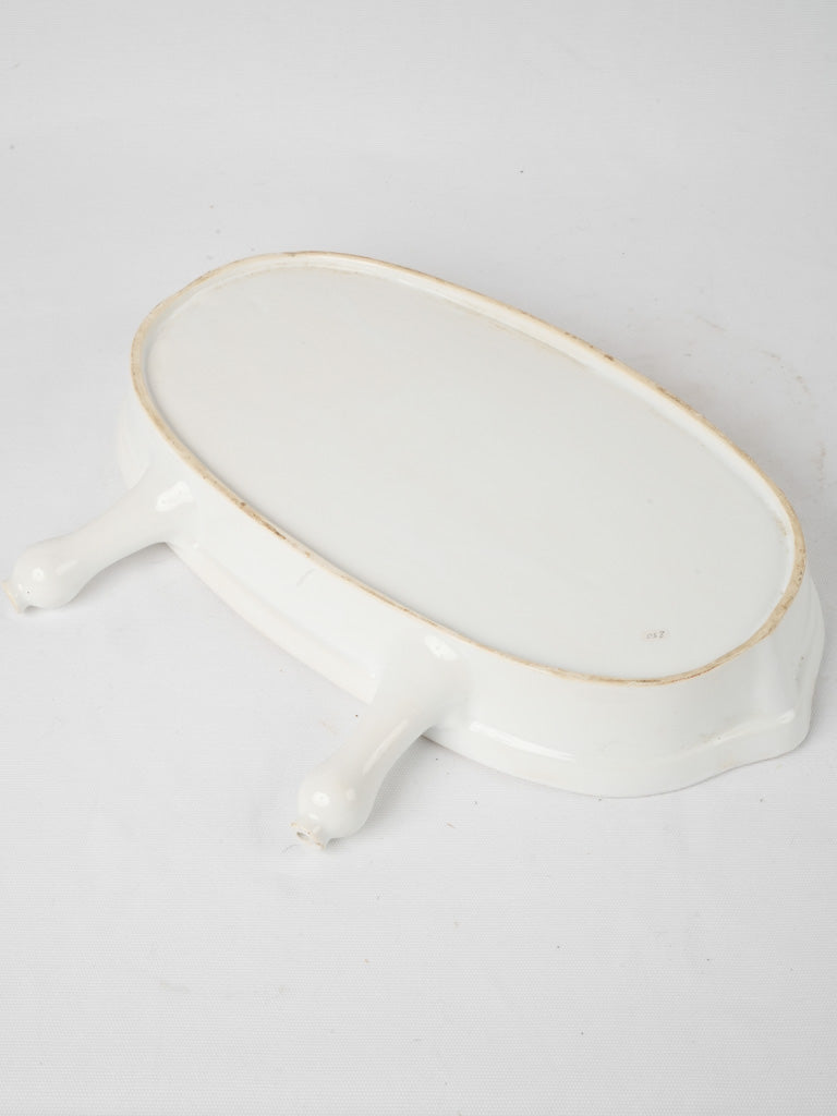 Old-world two-spouted earthenware baster