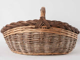 Handcrafted wicker floral basket