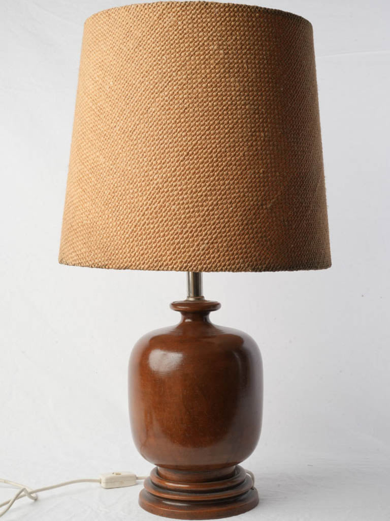 Sculptural organic jar-shaped lamp