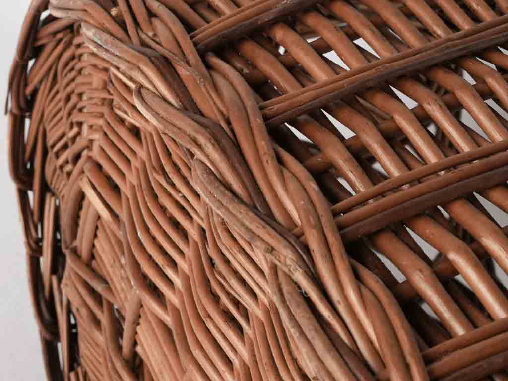 Handwoven eclectic wicker basket