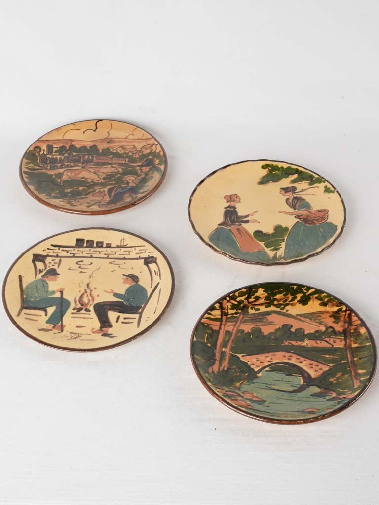Vintage hand-painted Provence decorative plate