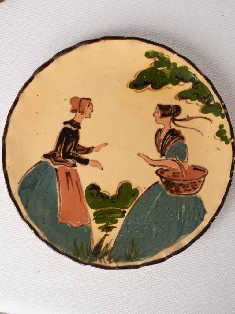 Traditional Provence kitchen plate art