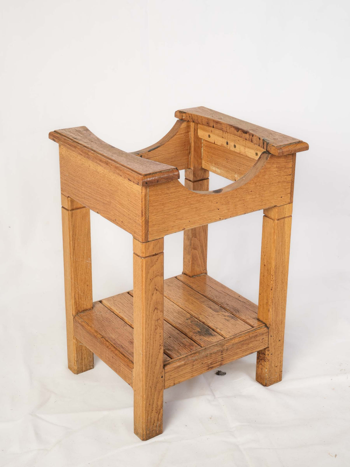 Traditional French Oak Vinegar Barrel with Stand