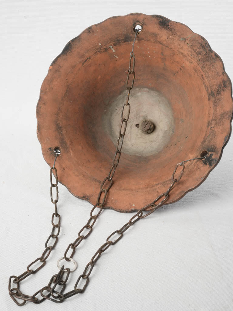 Charming Late 19th Century French Terracotta Hanging Planter- 11¾" x 8¾"