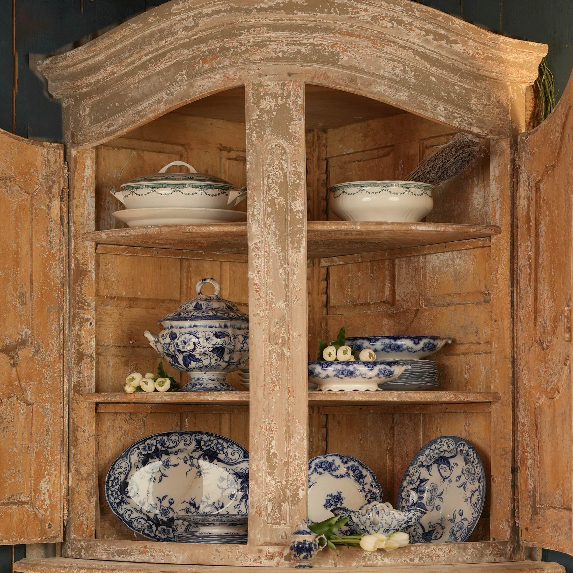 Charming Flora Pattern Oval Plates