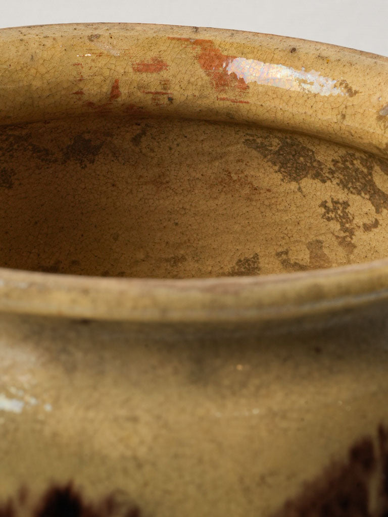 Handcrafted French pottery vessel