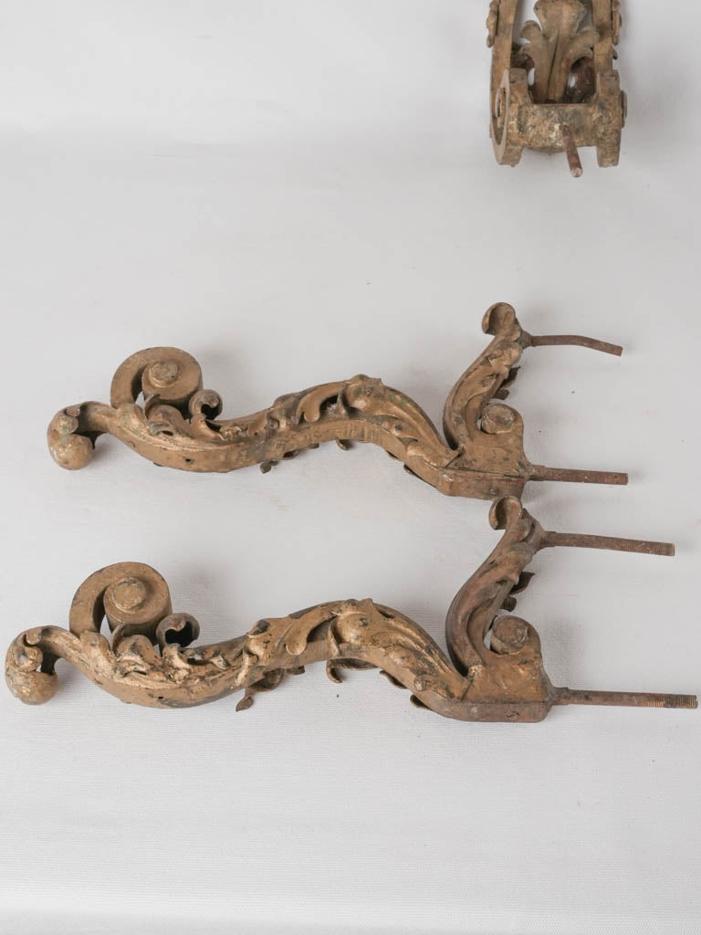 Ornate 18th-century iron hardware