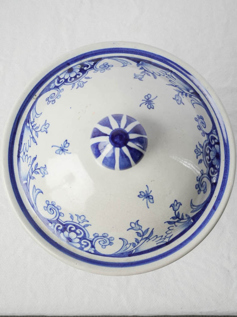 Mid 20th Century French Faience Apothecary Jar - Calendula - 10¼"