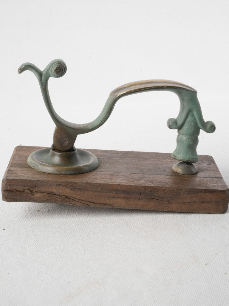 Early 20th-Century French Bronze Door Knocker w/ Verdigris Patina - 7½"