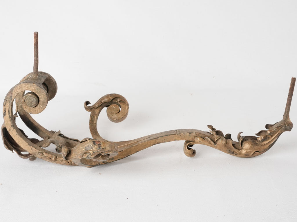 Distinctive aged iron architectural brackets