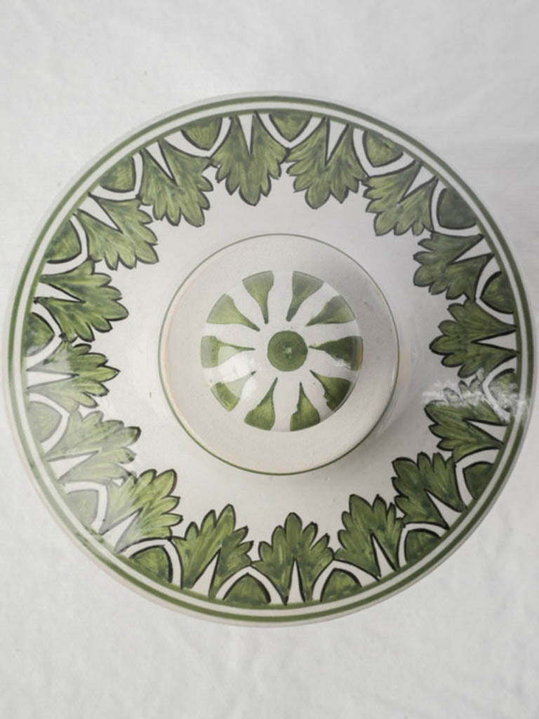 French Decorative Apothecary Jar “Pom Divine” by Léon Warin - 8¾"