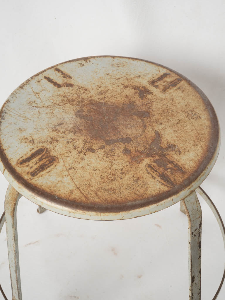 Textured vintage industrial stools