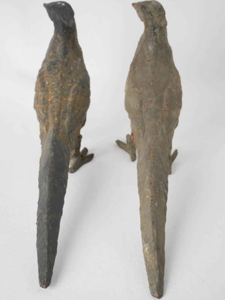 Weathered French outdoor bird decor