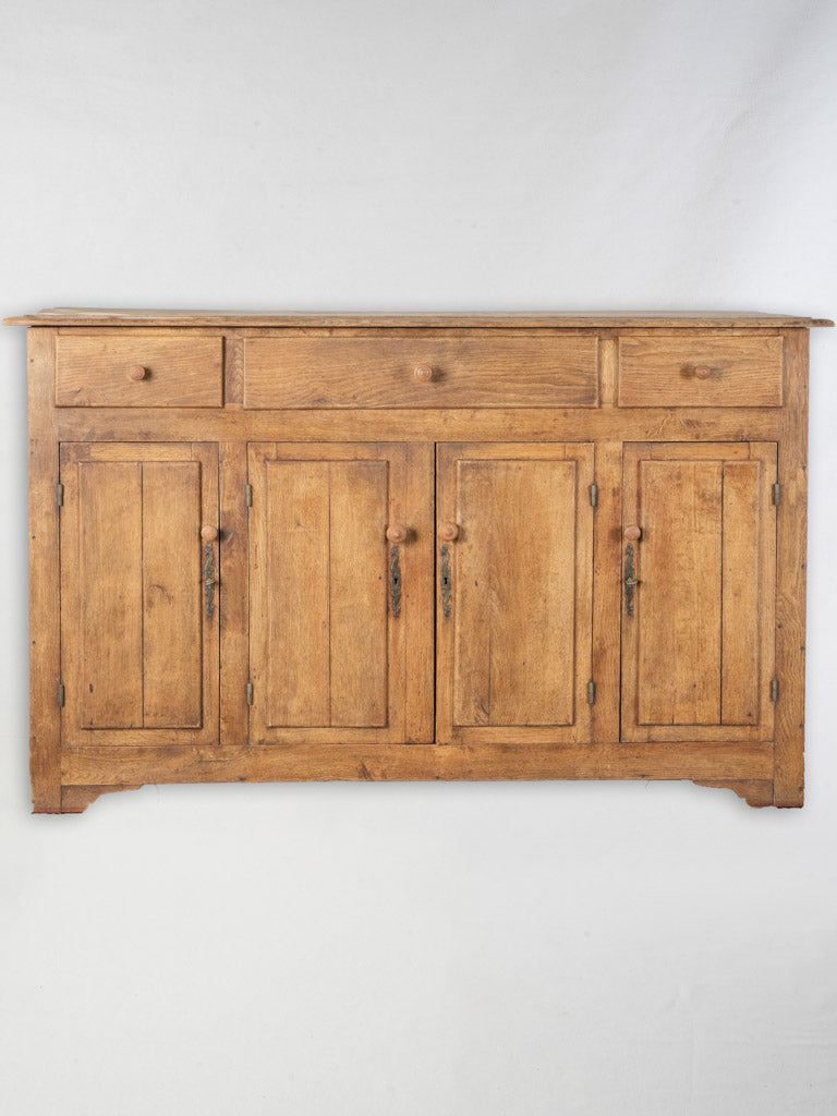1950s Shallow French Oak Cabinet w/ Warm Patina - 38¼" x 62½"