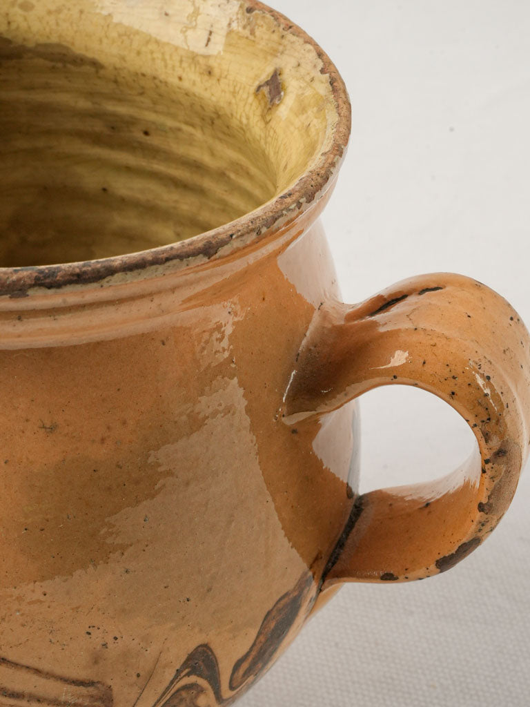 Rustic French ceramic mug