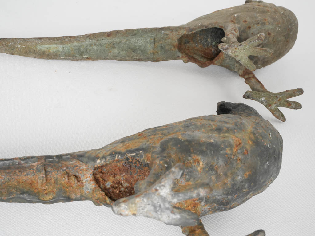 Vintage pheasant cast iron accents