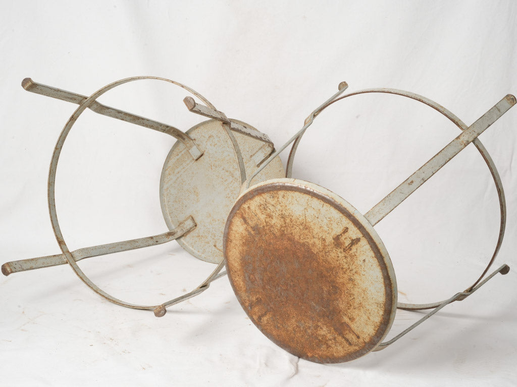 Durable metal garden stools