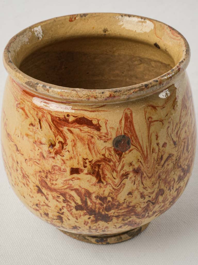 Handcrafted textured terracotta item