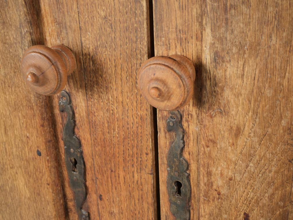 1950s Shallow French Oak Cabinet w/ Warm Patina - 38¼" x 62½"