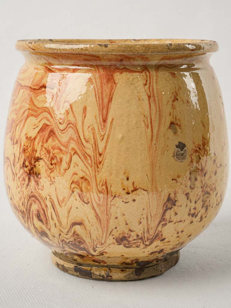 Elegant ocher decorative jar