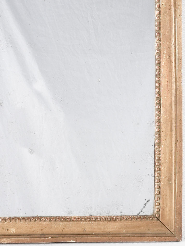 Nineteenth-century dark gold framed mirror