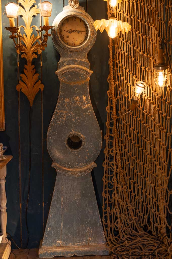 Classic, resplendent, Swedish Mora grandfather clock